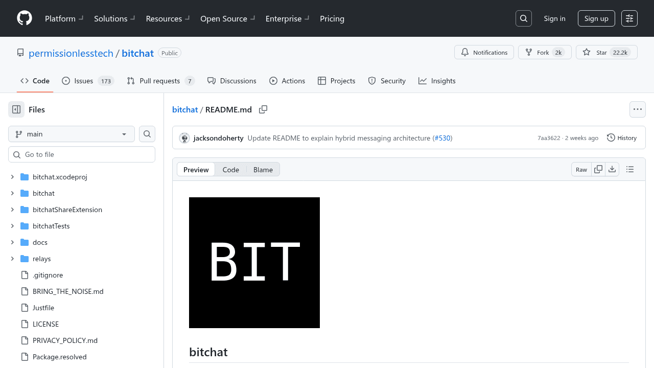 bitchat interface preview