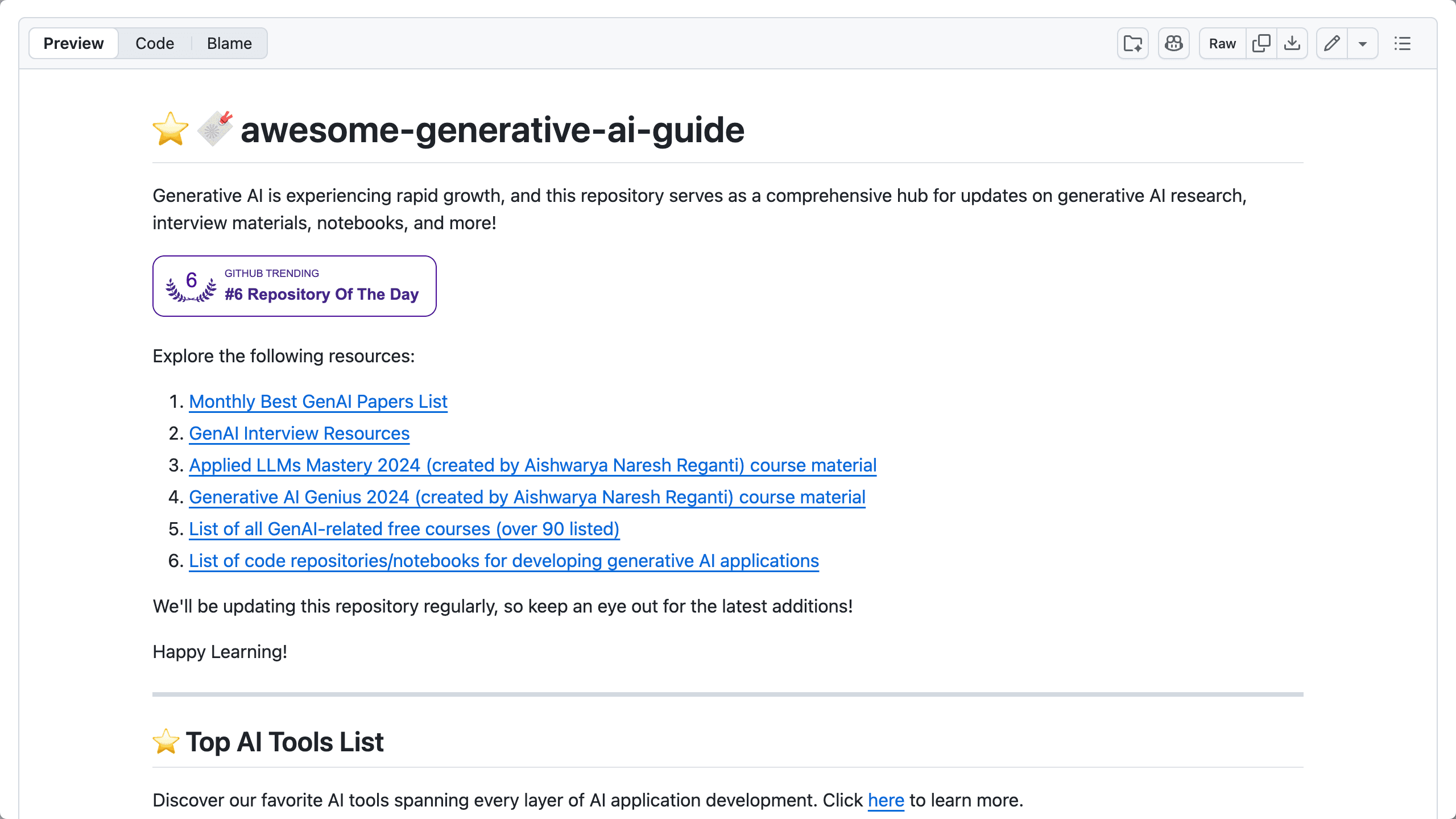Featured Repository Screenshot