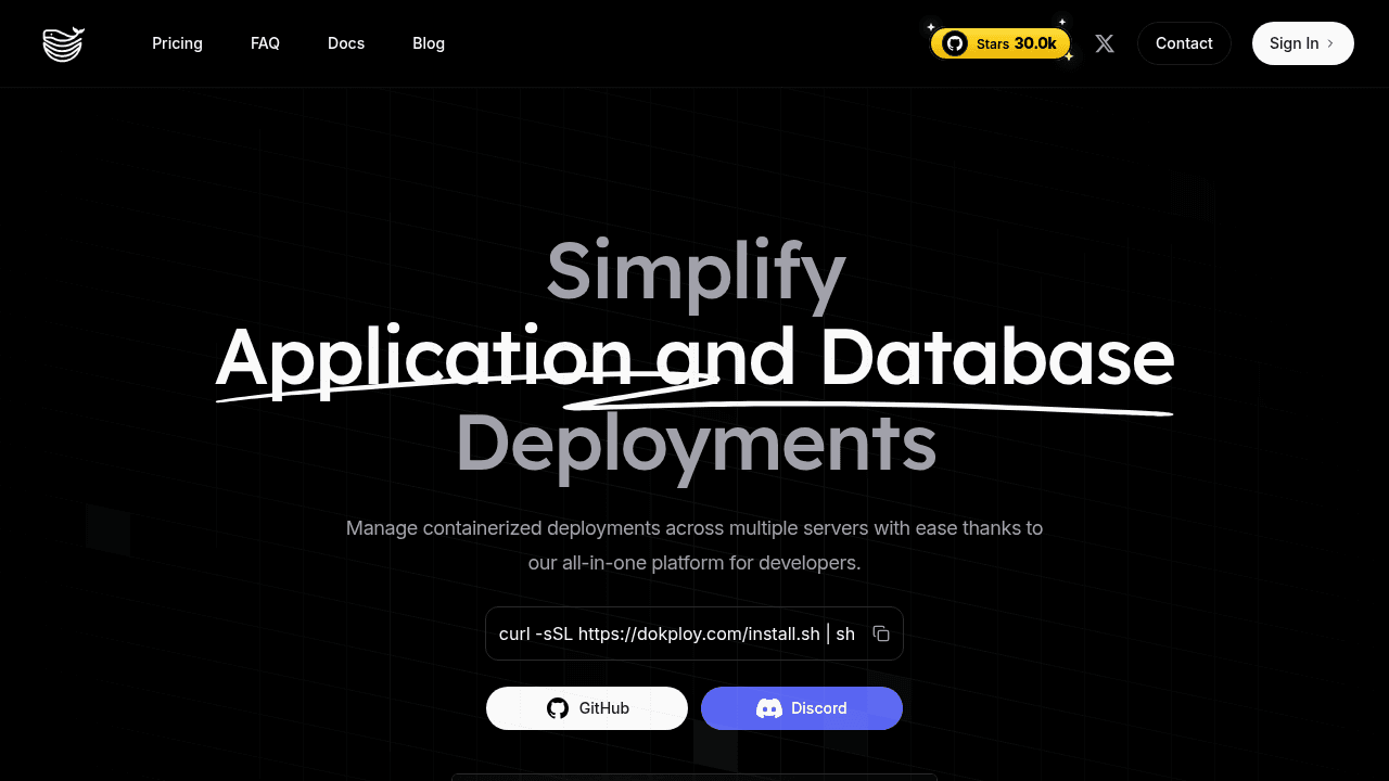 dokploy interface preview