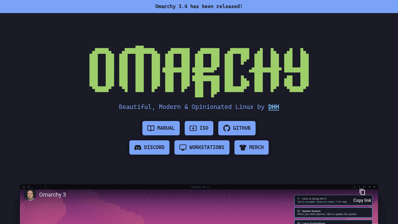omarchy interface preview
