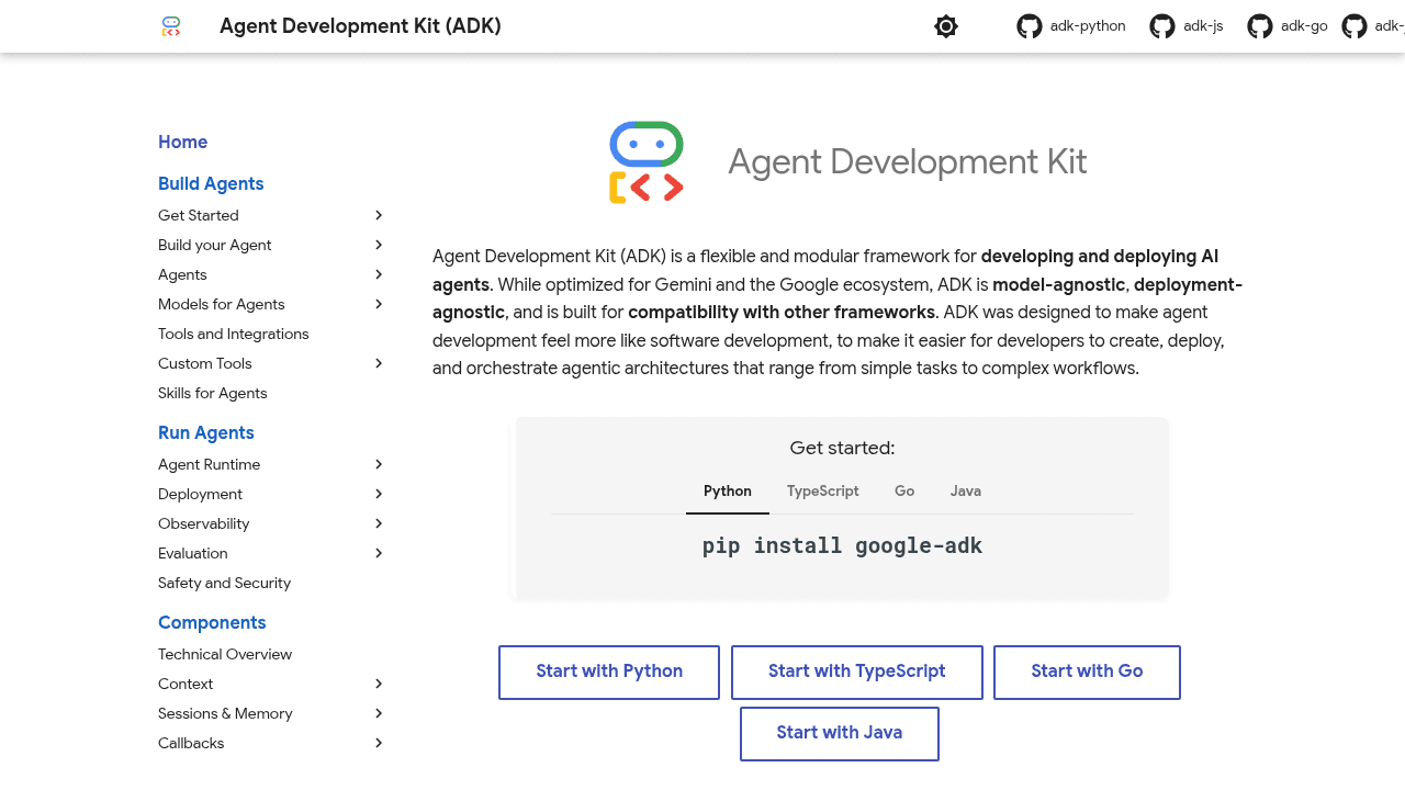 adk-python interface preview