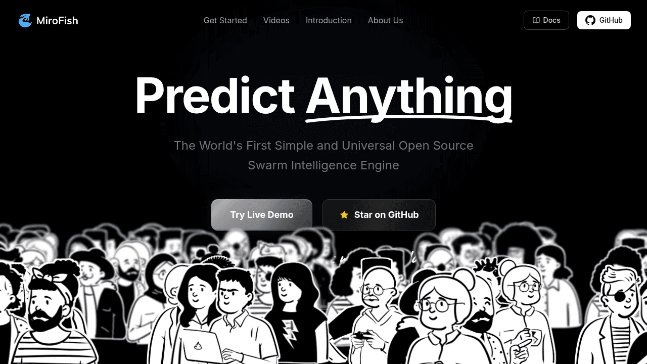 MiroFish interface preview