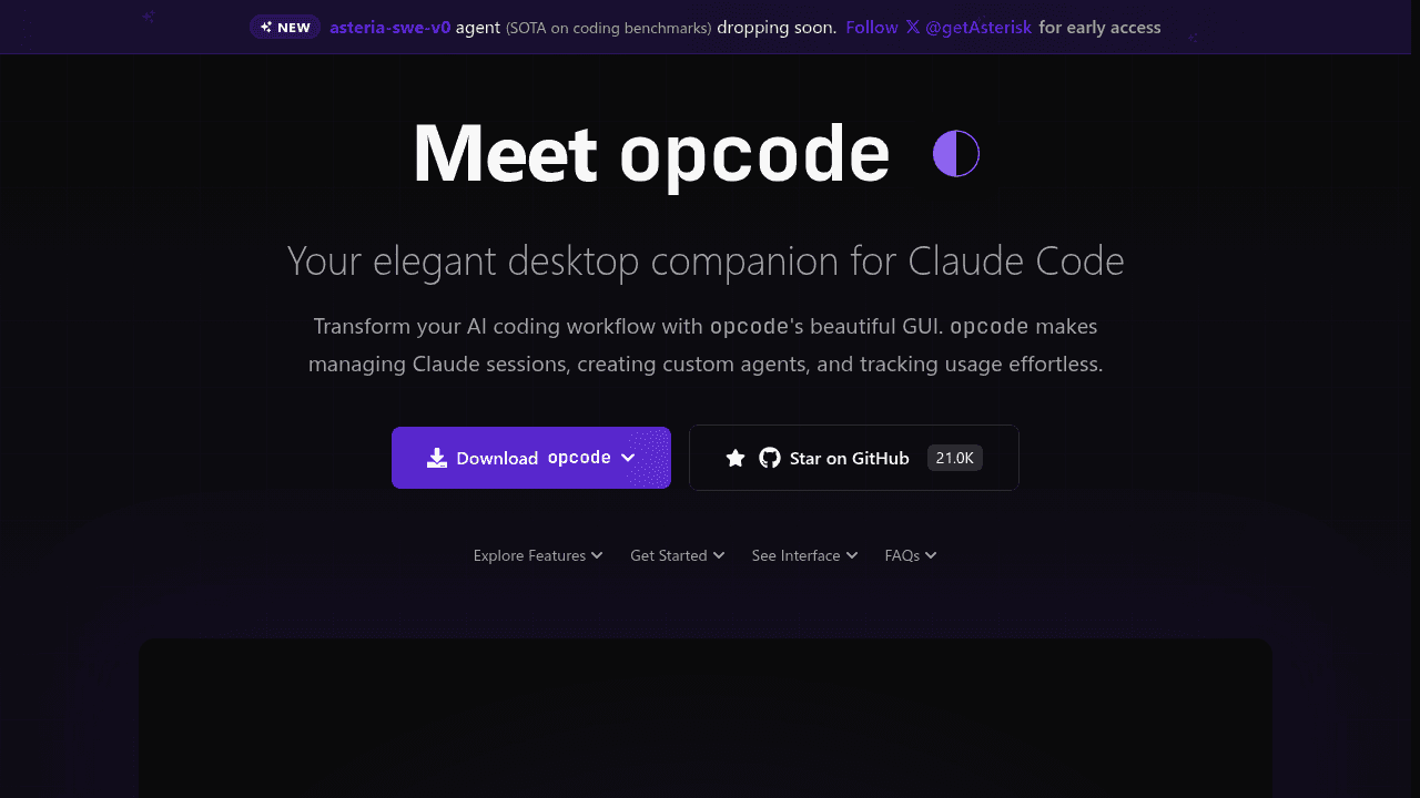 opcode interface preview