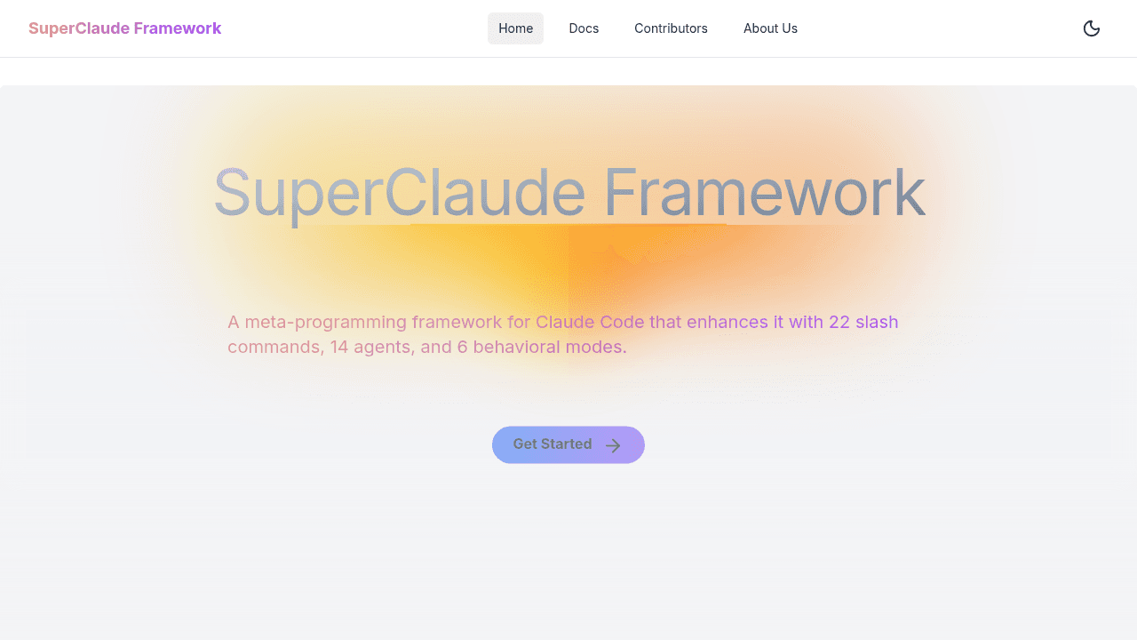 SuperClaude_Framework interface preview