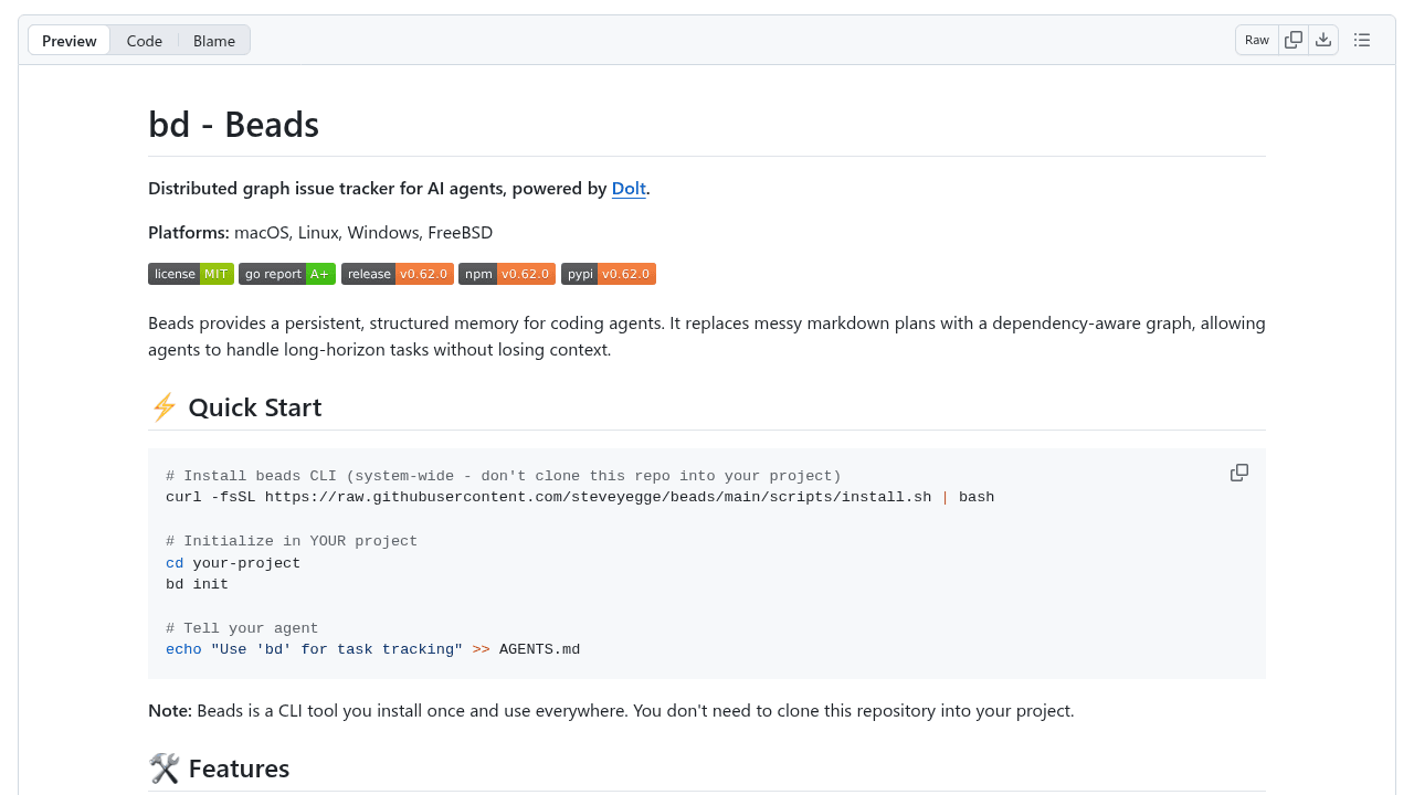 beads interface preview