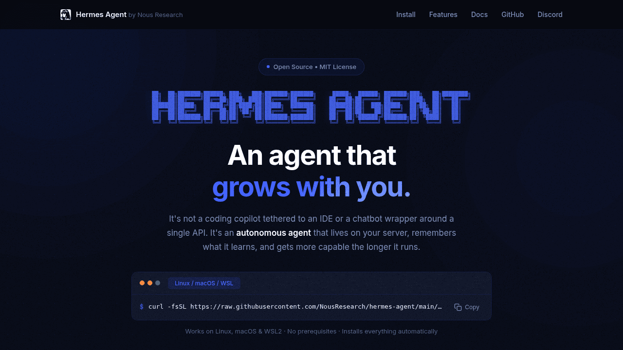 hermes-agent interface preview