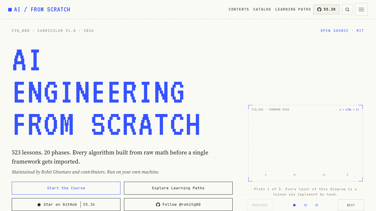 ai-engineering-from-scratch interface preview