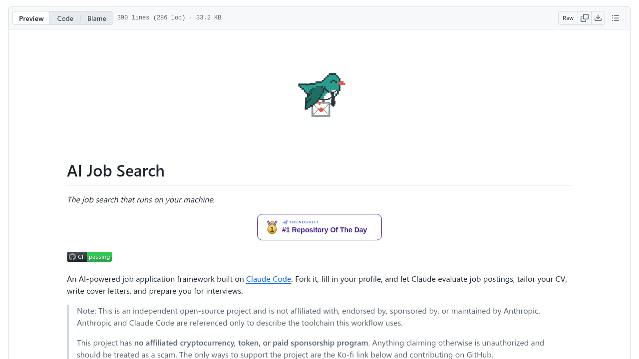 ai-job-search interface preview