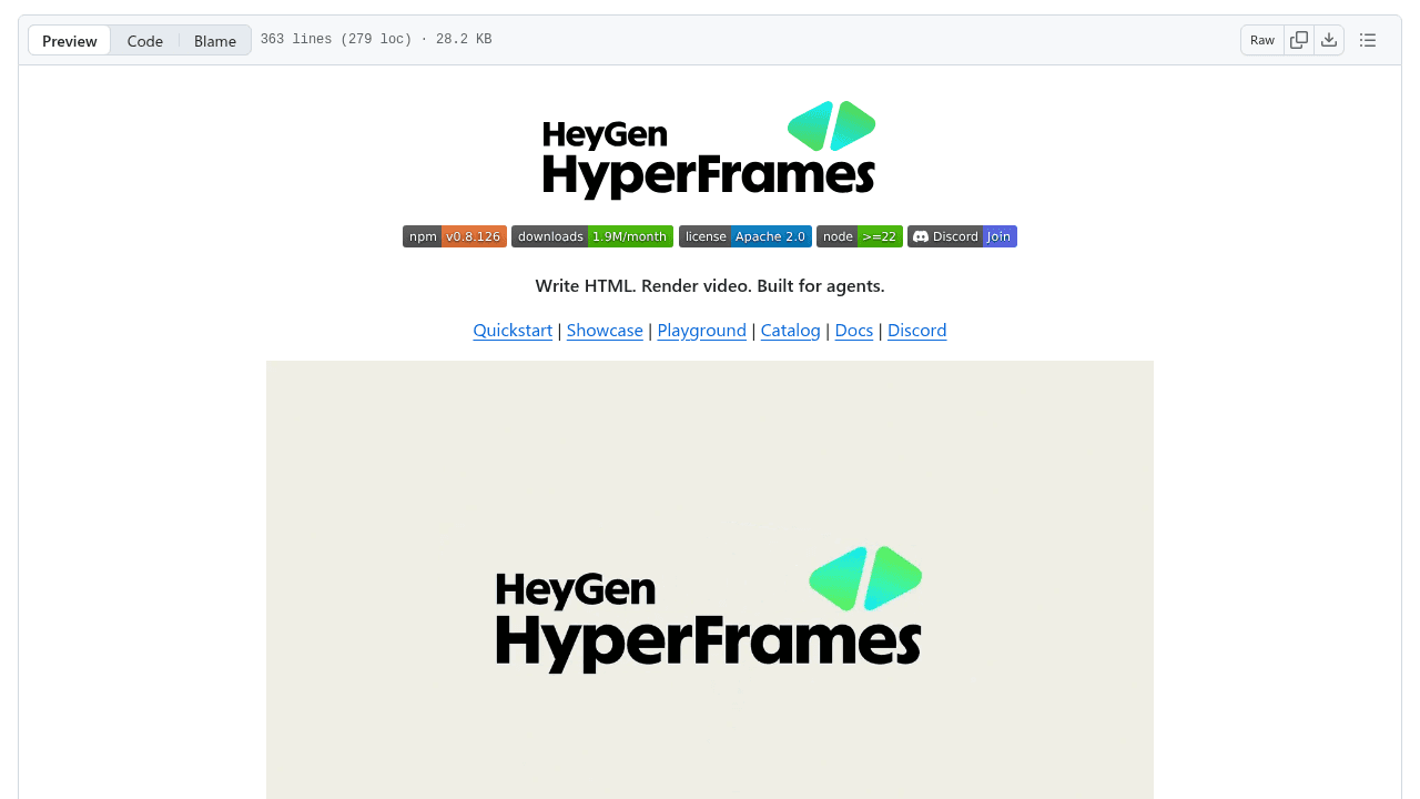 hyperframes interface preview
