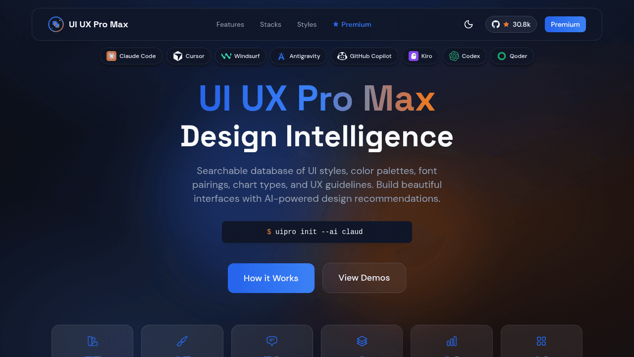 ui-ux-pro-max-skill interface preview