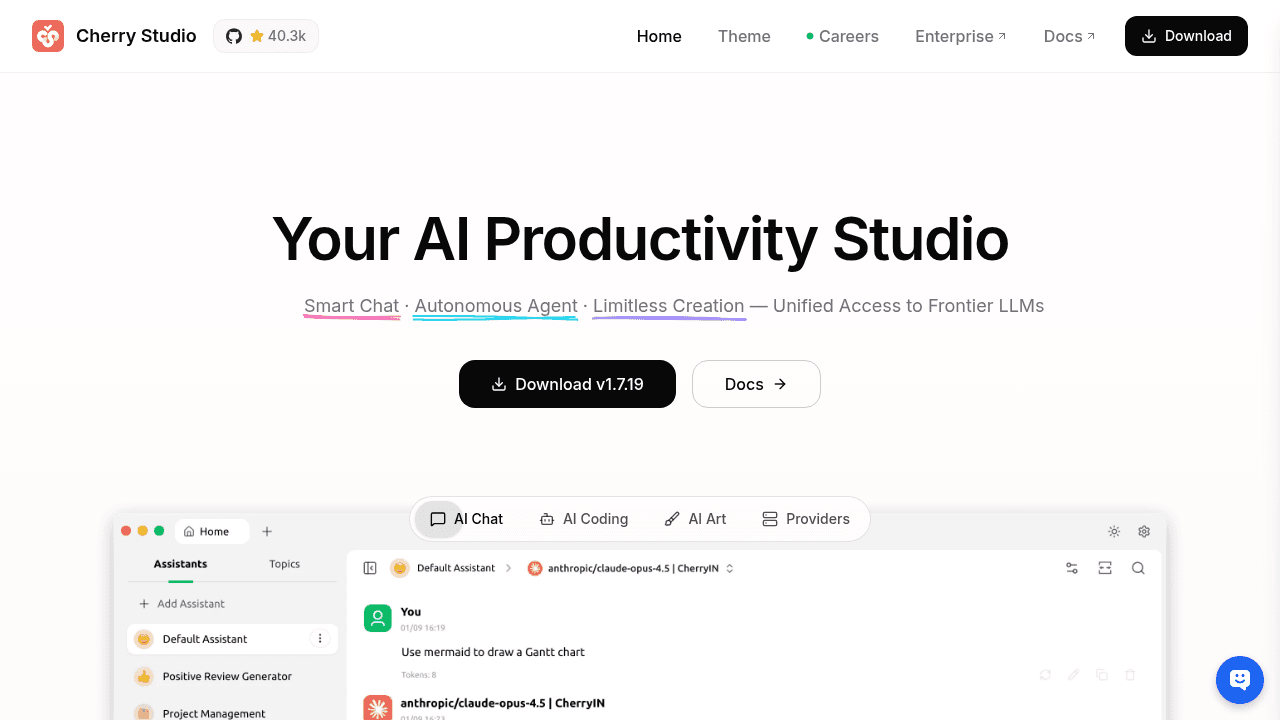 cherry-studio interface preview
