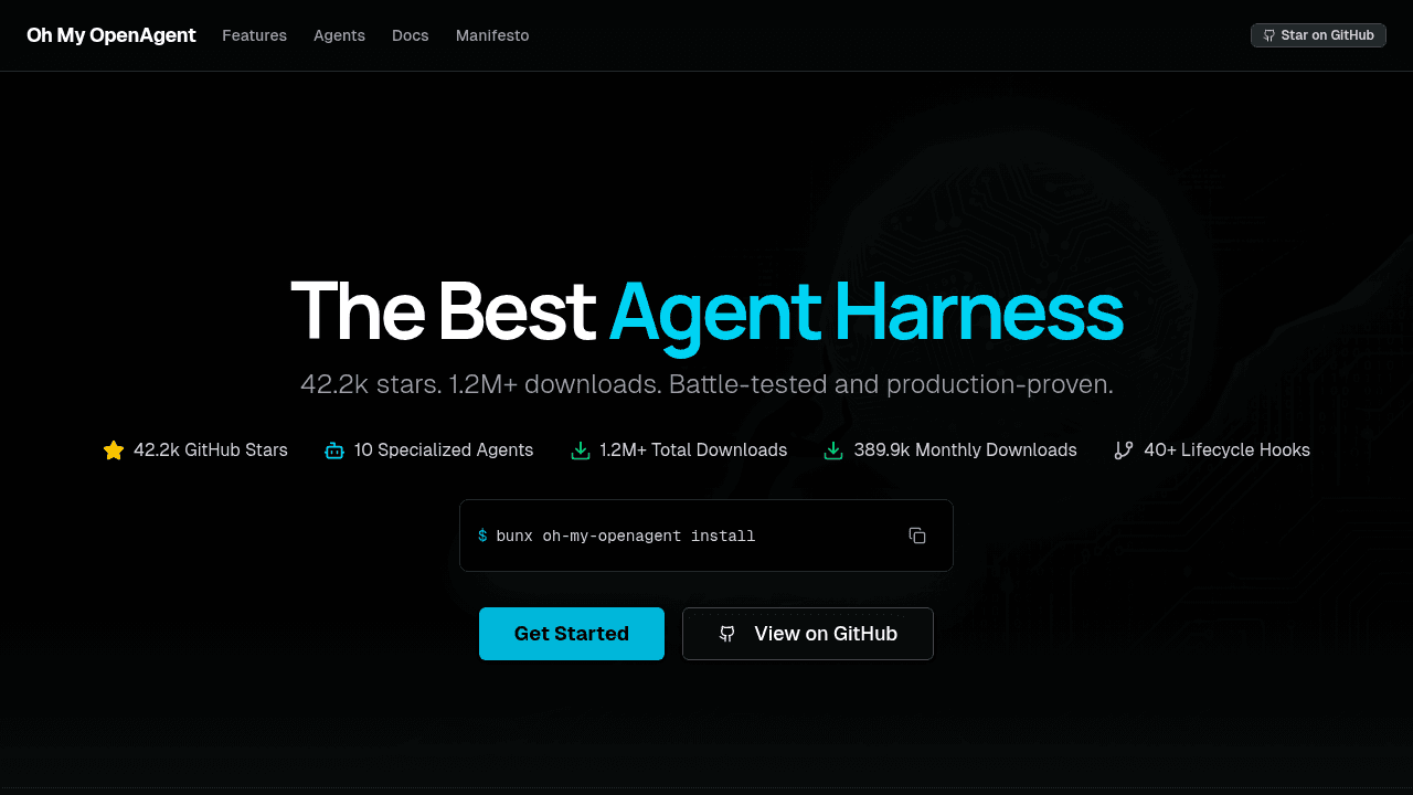 oh-my-openagent interface preview