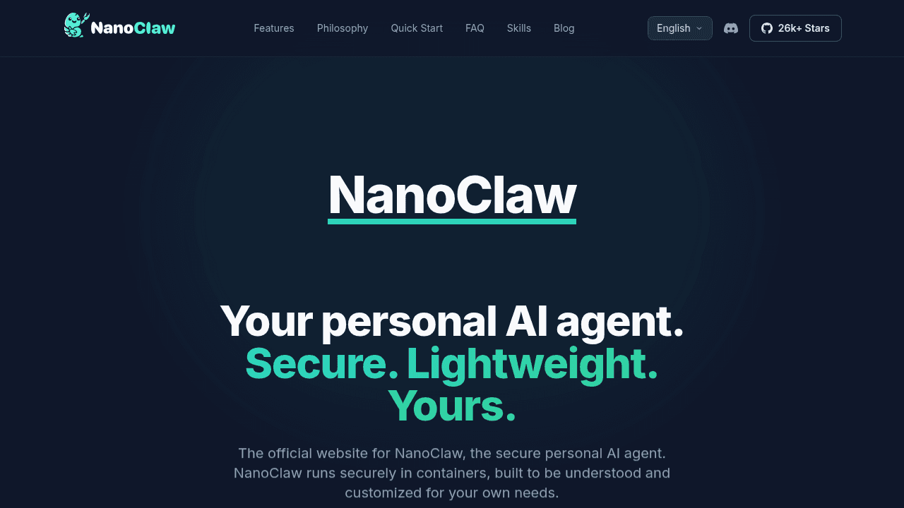 nanoclaw interface preview