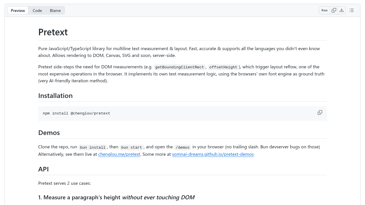 pretext interface preview