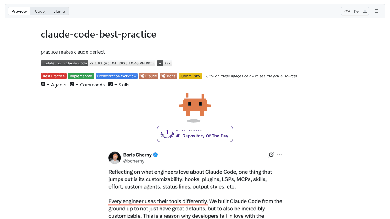 claude-code-best-practice interface preview