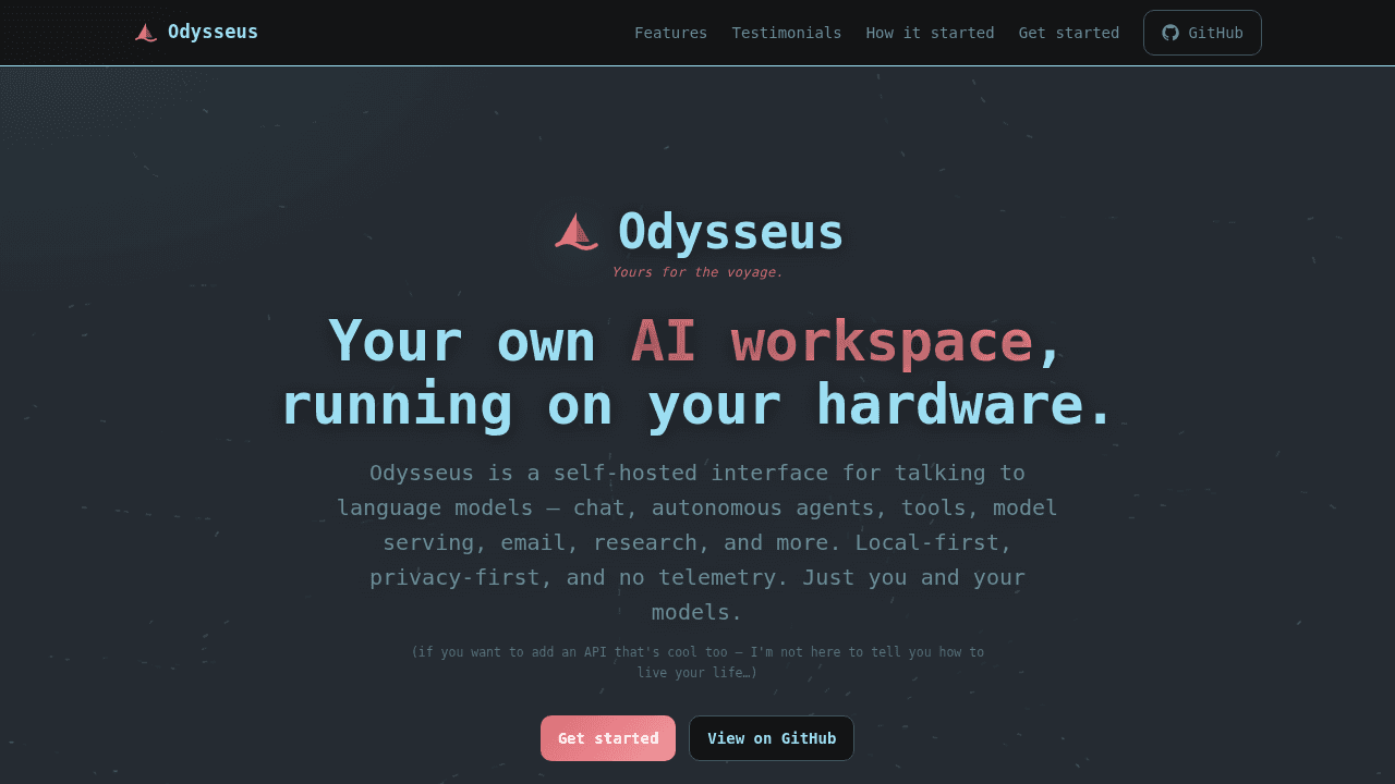 odysseus interface preview