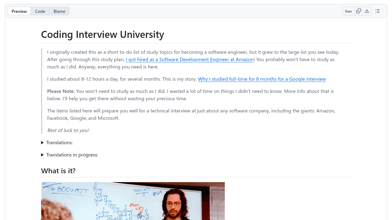 coding-interview-university interface preview