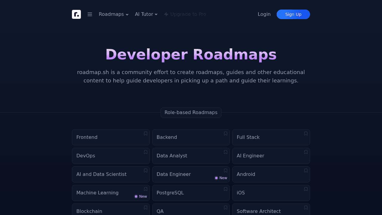 developer-roadmap interface preview